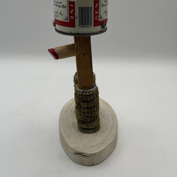 VTG Risque Budweiser Bud Beer Can Mechanical Funny Fun Folk Art Bottle Cap Man - Picture 13 of 13